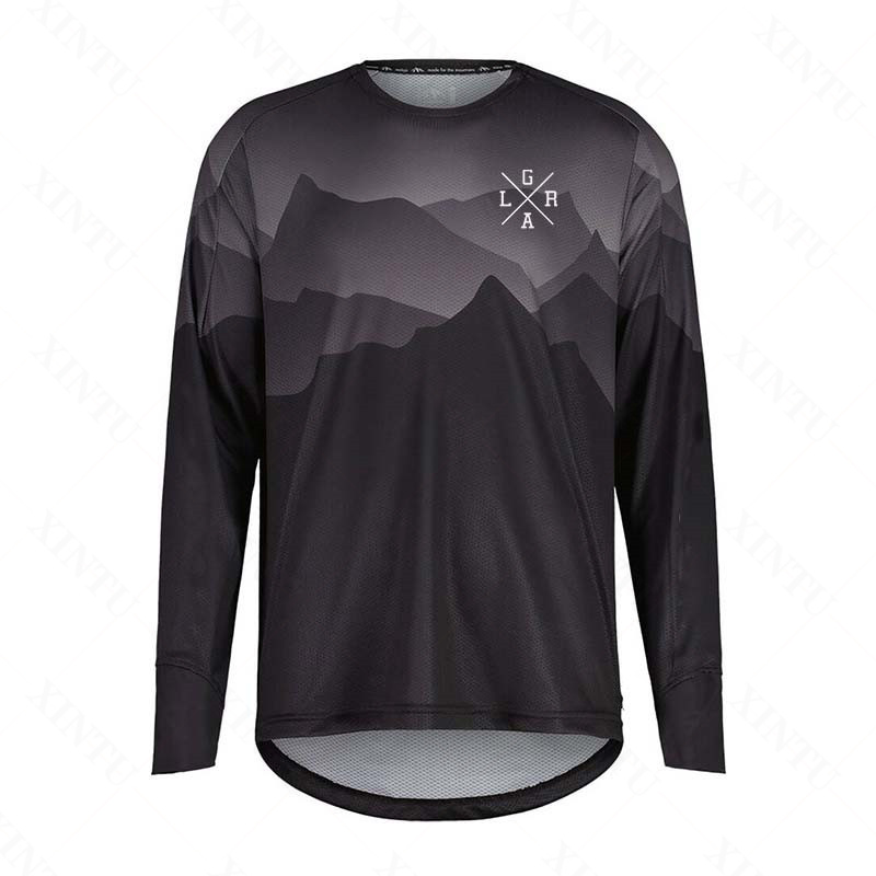Mountain Biking Long Sleeve Shirt - Мужская мотоциклетная футболка Lrga для MTB,