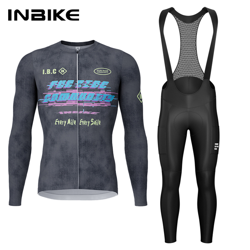 Mountain Biking Long Sleeve Shirt - INBIKE весенне-осенний велосипедный комплект, велосипедный трикотаж,
