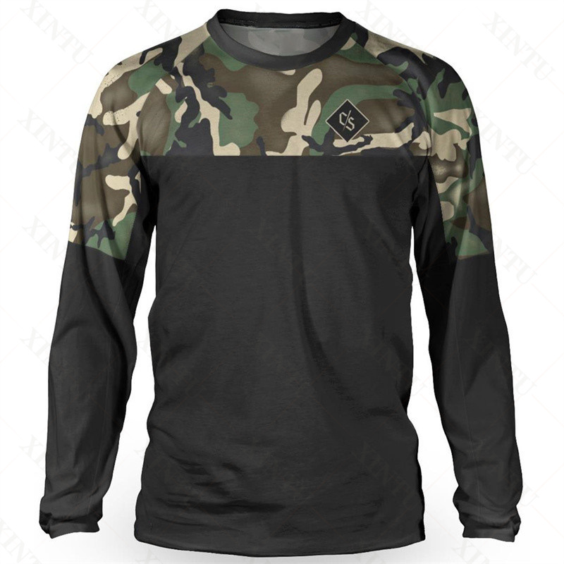 Mountain Biking Long Sleeve Shirt - Футболка мужская Свободная с длинным рукавом,