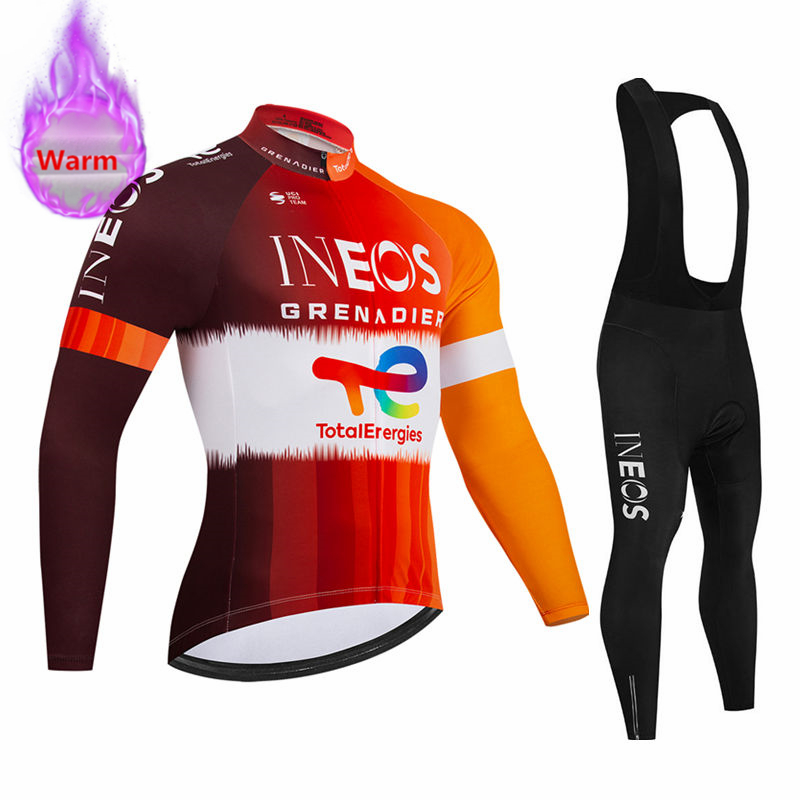 Mountain Biking Jersey - Комплект зимней велосипедной одежды Ineos Team: